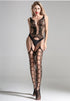 Cindylove Midnight Web Lace Crotchless Bodystocking - One Size
